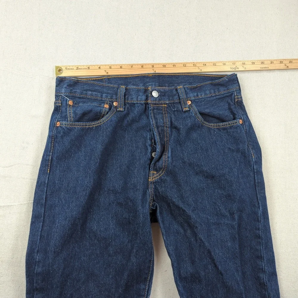 Levis 501 Jeans Mens 34x36 Blue Button Fly Casual Classic American Western